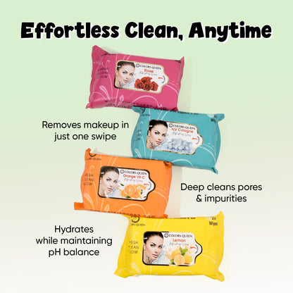 Foam Makeup Remover and  Wet Wipes Combo