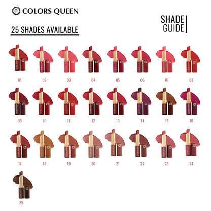 Luscious Lips Non-Transfer Lipstick – 25 Matte Shades