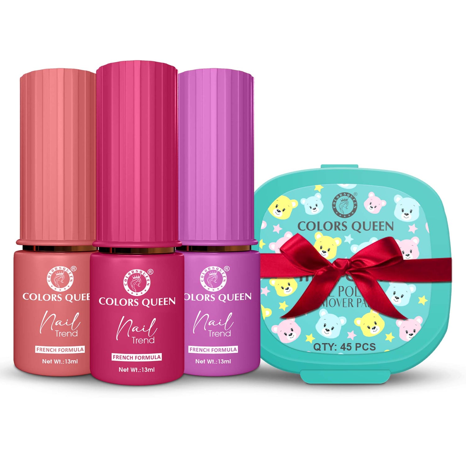 Nail Paint Set of 3 – Free Remover Pads