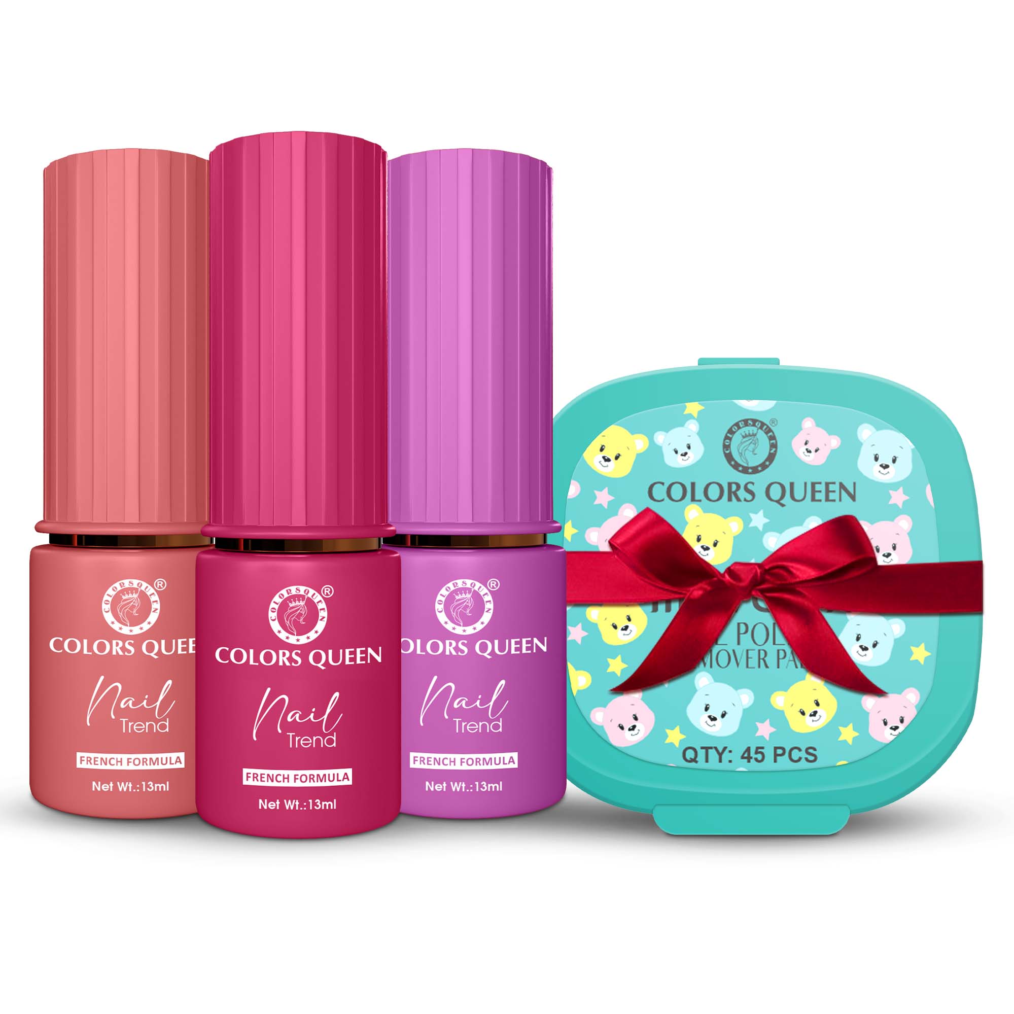 Nail Paint Set of 3 – Free Remover Pads