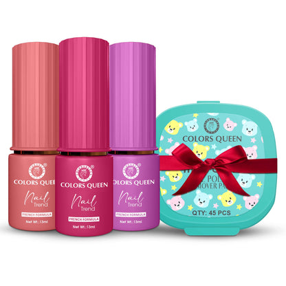 Nail Paint Set of 3 – Free Remover Pads