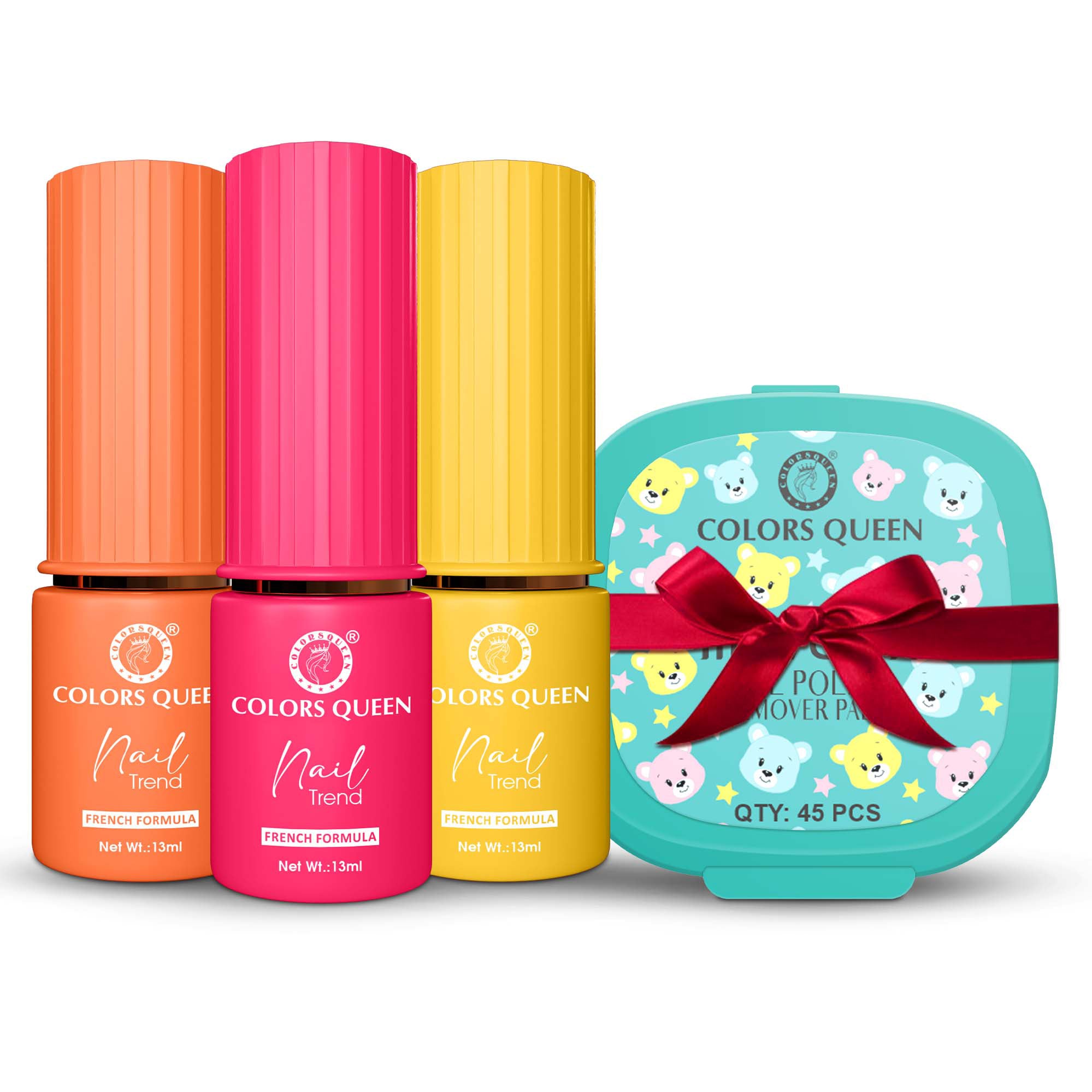 Nail Paint Set of 3 – Free Remover Pads