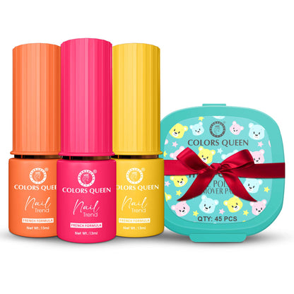 Nail Paint Set of 3 – Free Remover Pads