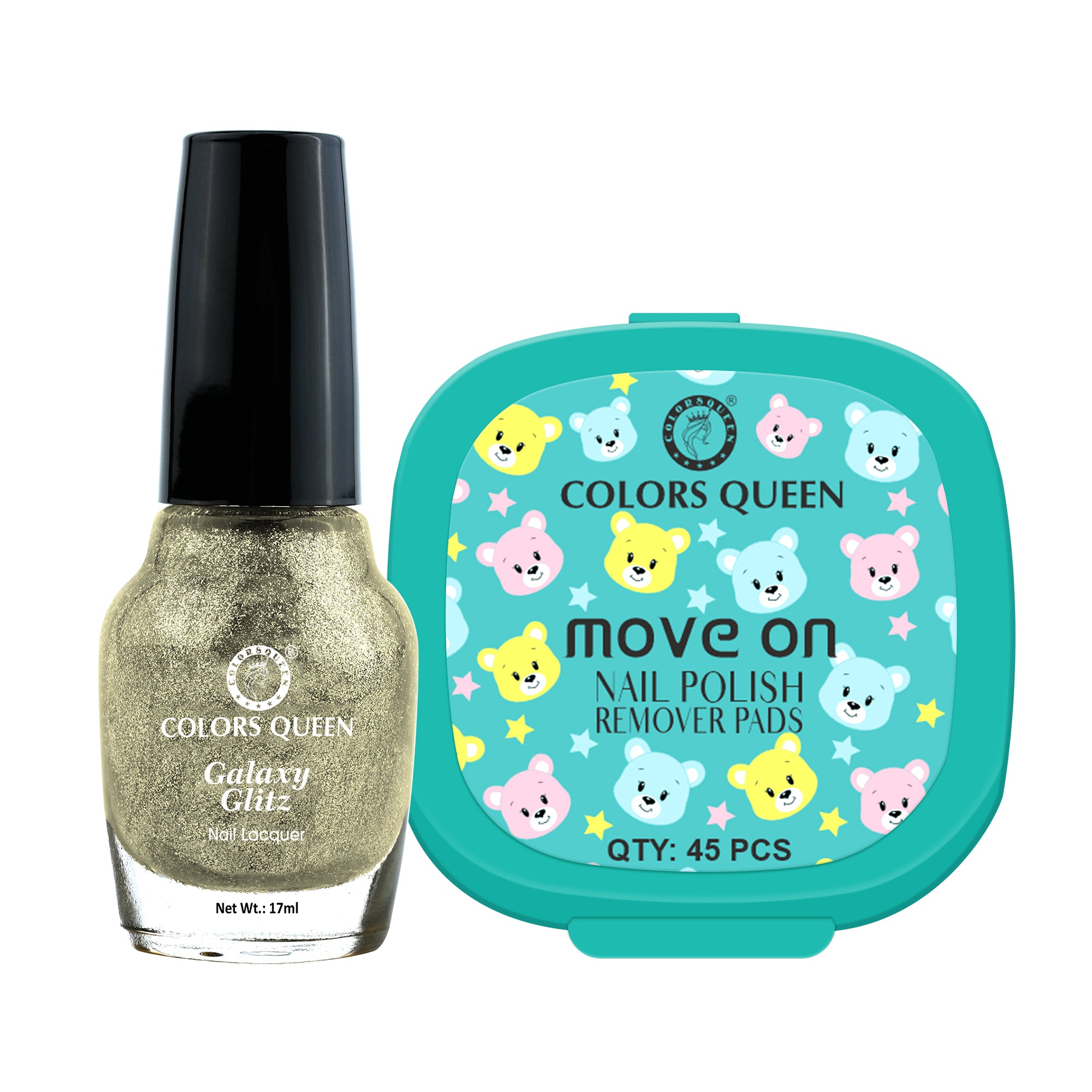Galaxy Glitz Nail Paint with Removing Pads for Flawless Shine
