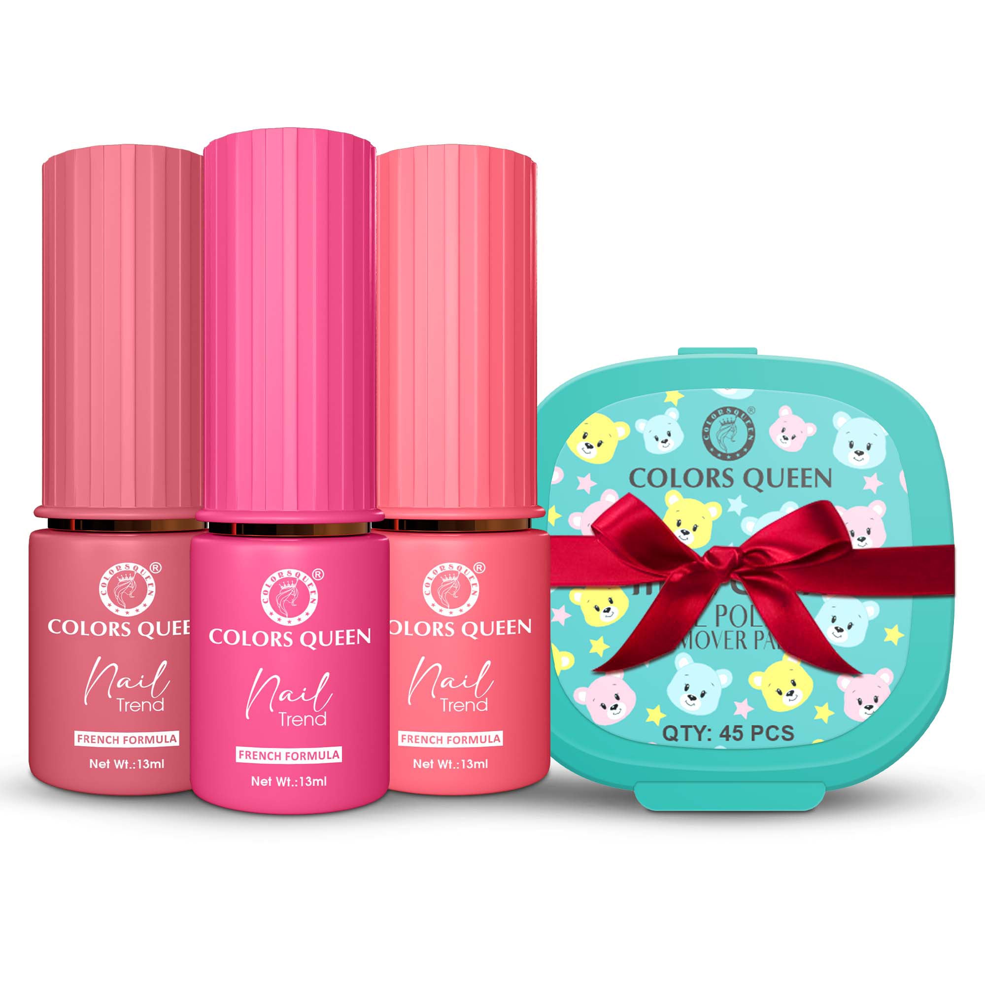 Nail Paint Set of 3 – Free Remover Pads