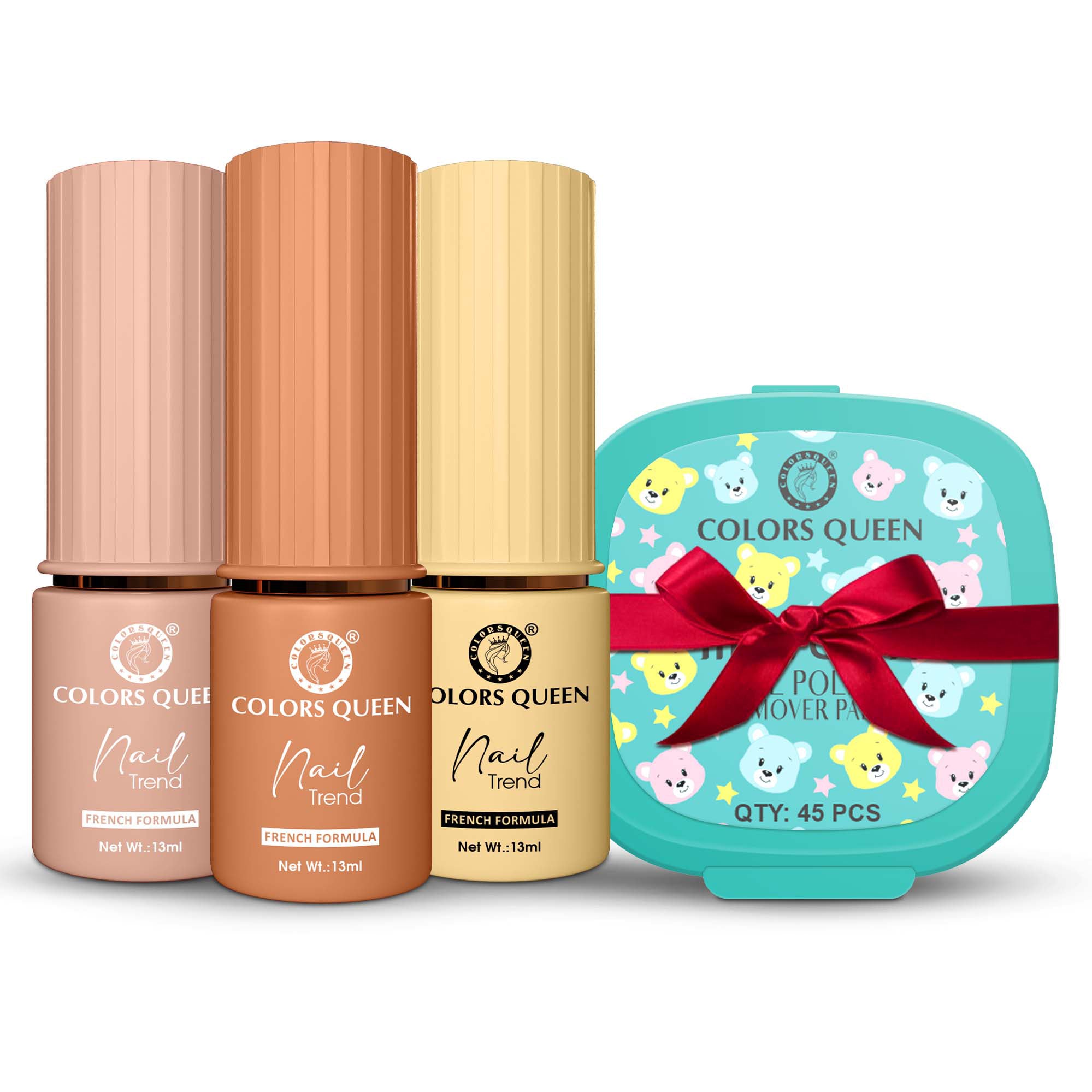 Nail Paint Set of 3 – Free Remover Pads