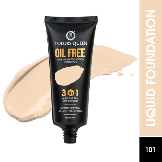 Colors Queen 3-in-1 Oil Free Foundation With Primer