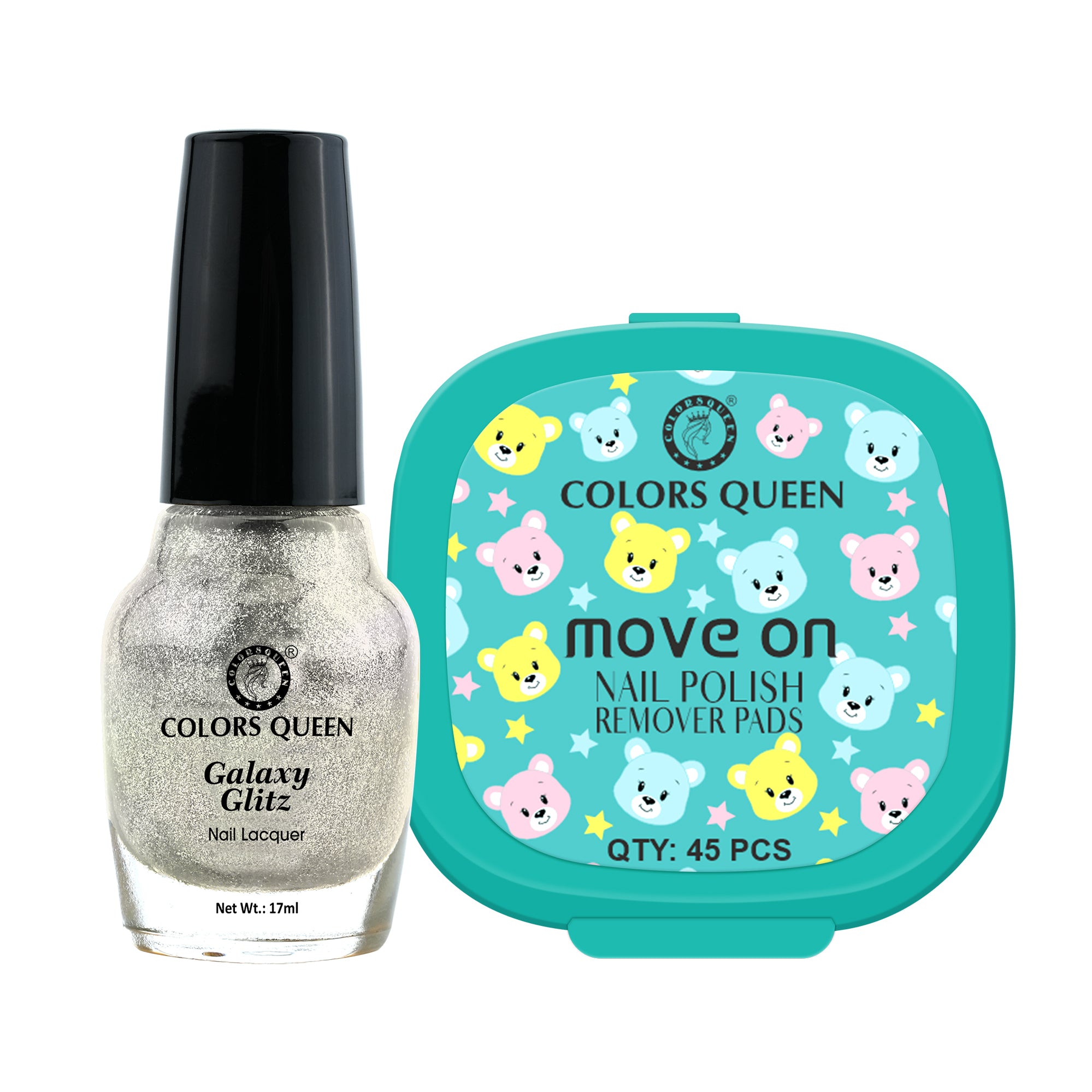 Galaxy Glitz Nail Paint with Removing Pads for Flawless Shine