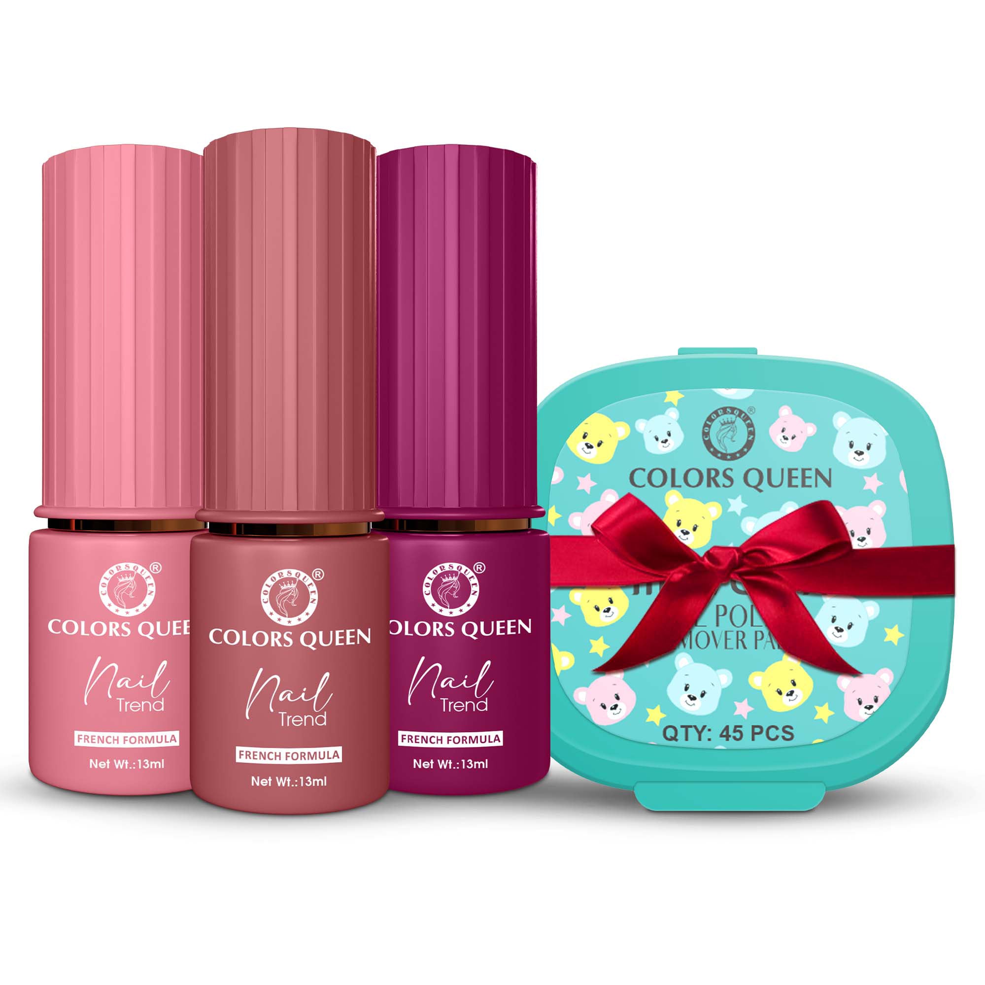 Nail Paint Set of 3 – Free Remover Pads