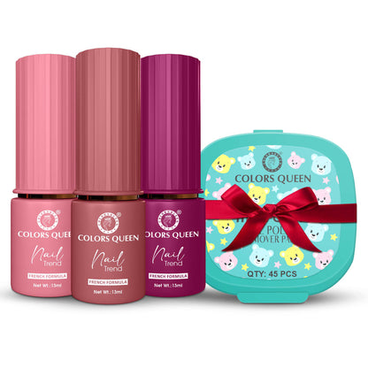 Nail Paint Set of 3 – Free Remover Pads