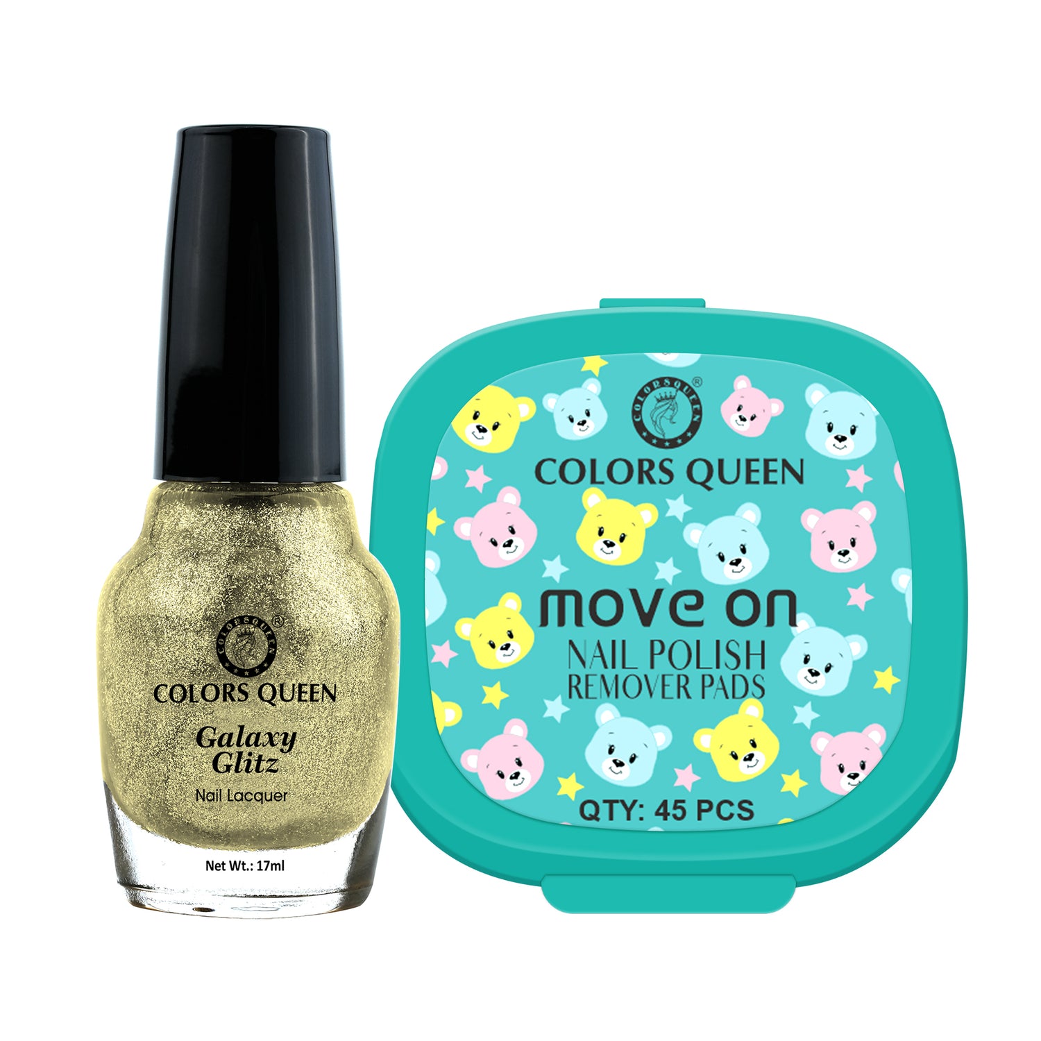 Galaxy Glitz Nail Paint with Removing Pads for Flawless Shine