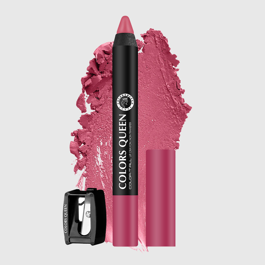 Colors Queen Color It All Crayon Lipstick – Long Lasting, Matte Finish
