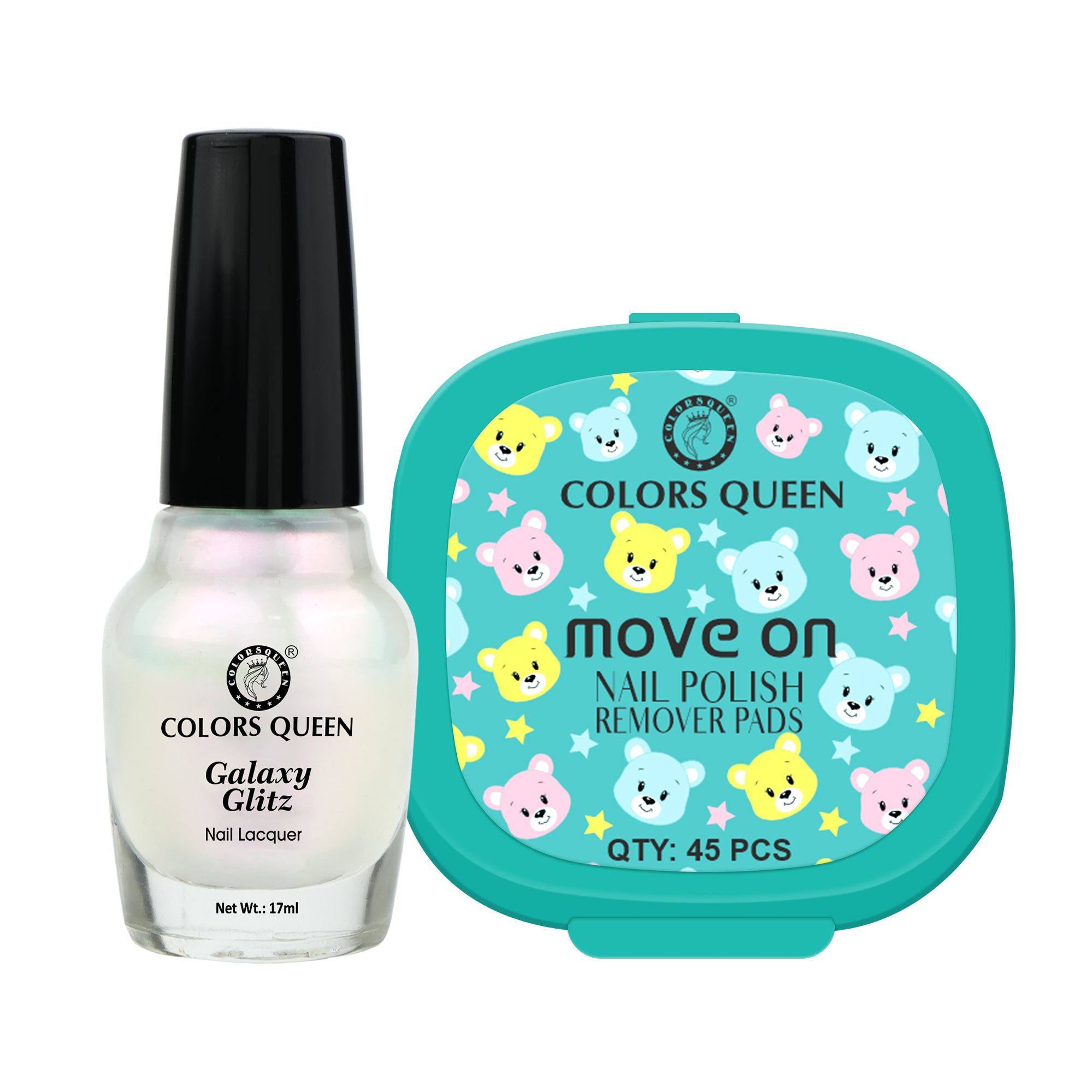 Galaxy Glitz Nail Paint with Removing Pads for Flawless Shine
