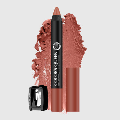Colors Queen Color It All Crayon Lipstick – Long Lasting, Matte Finish
