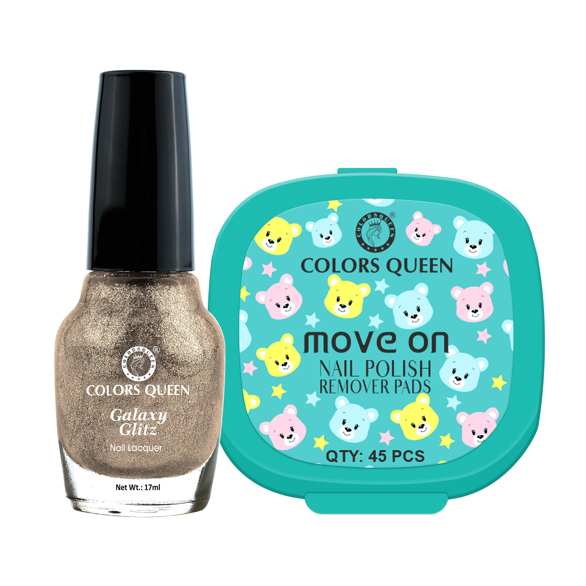 Galaxy Glitz Nail Paint with Removing Pads for Flawless Shine