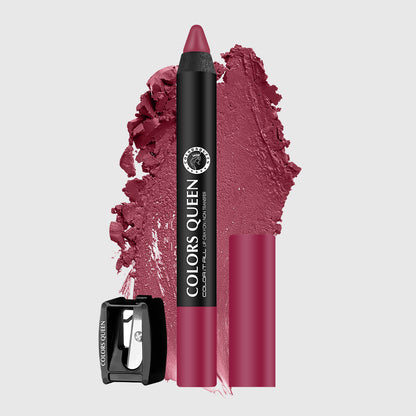 Colors Queen Color It All Crayon Lipstick – Long Lasting, Matte Finish