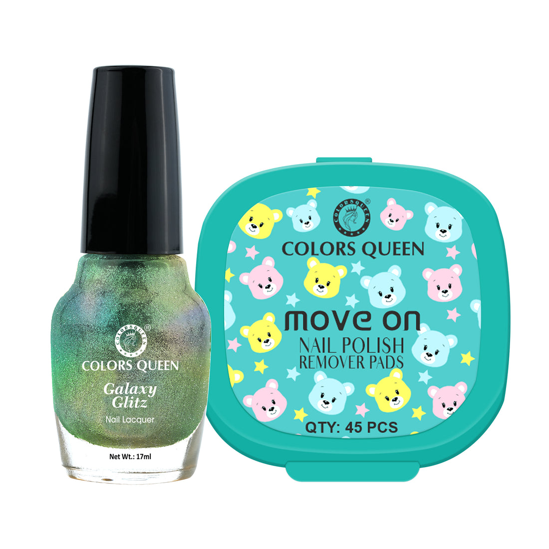 Galaxy Glitz Nail Paint with Removing Pads for Flawless Shine