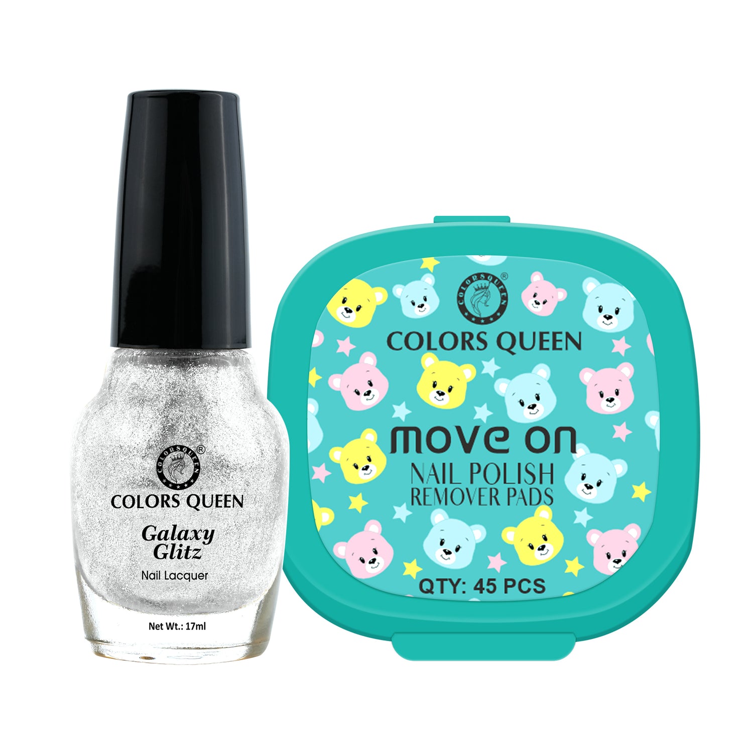 Galaxy Glitz Nail Paint with Removing Pads for Flawless Shine