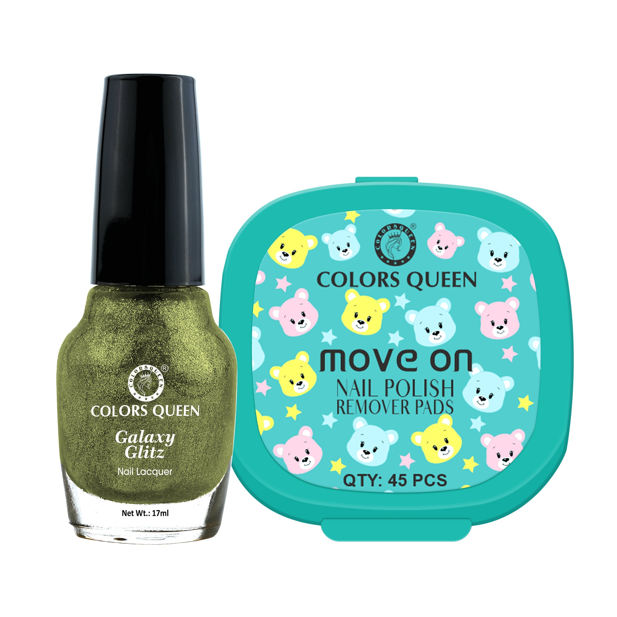 Galaxy Glitz Nail Paint with Removing Pads for Flawless Shine