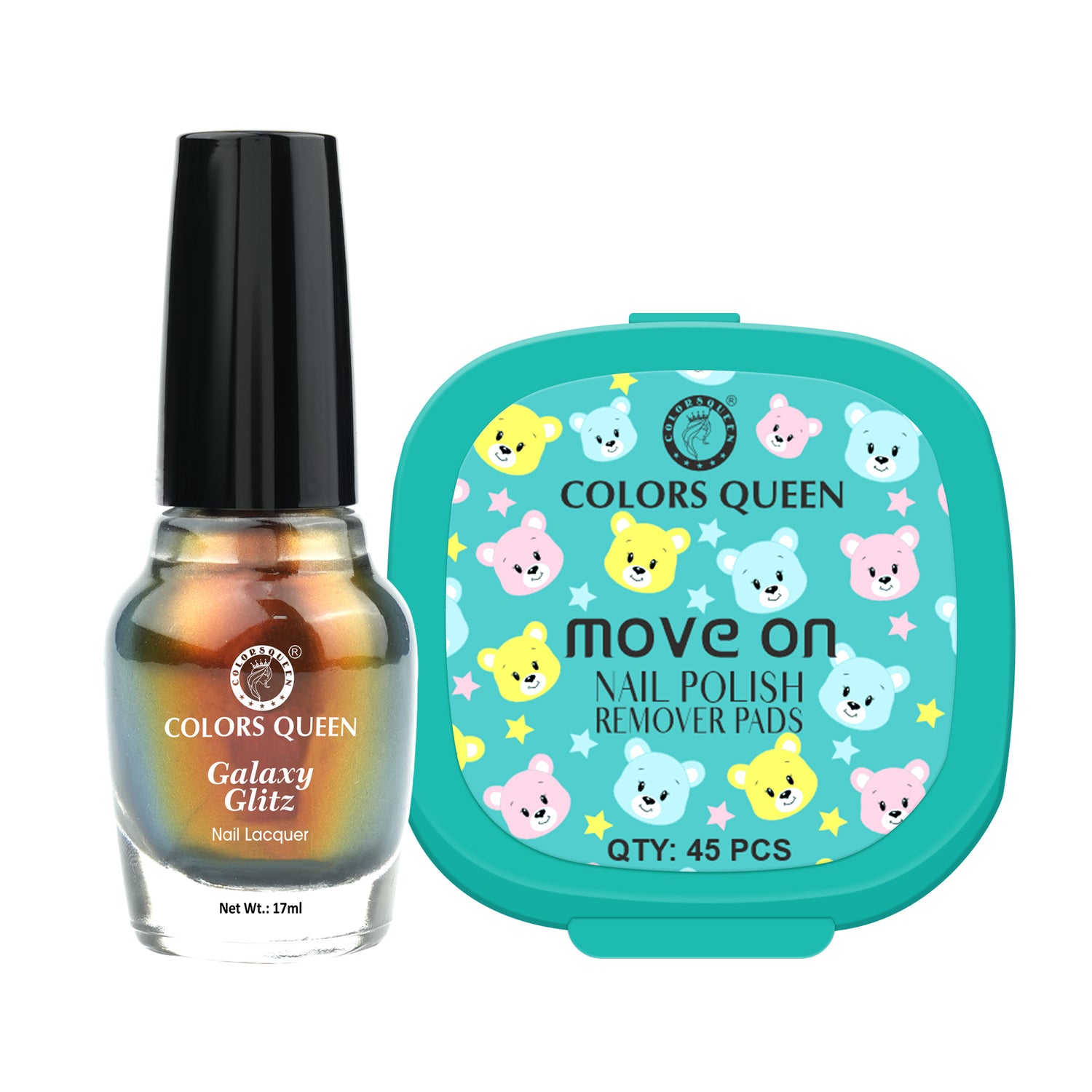 Galaxy Glitz Nail Paint with Removing Pads for Flawless Shine