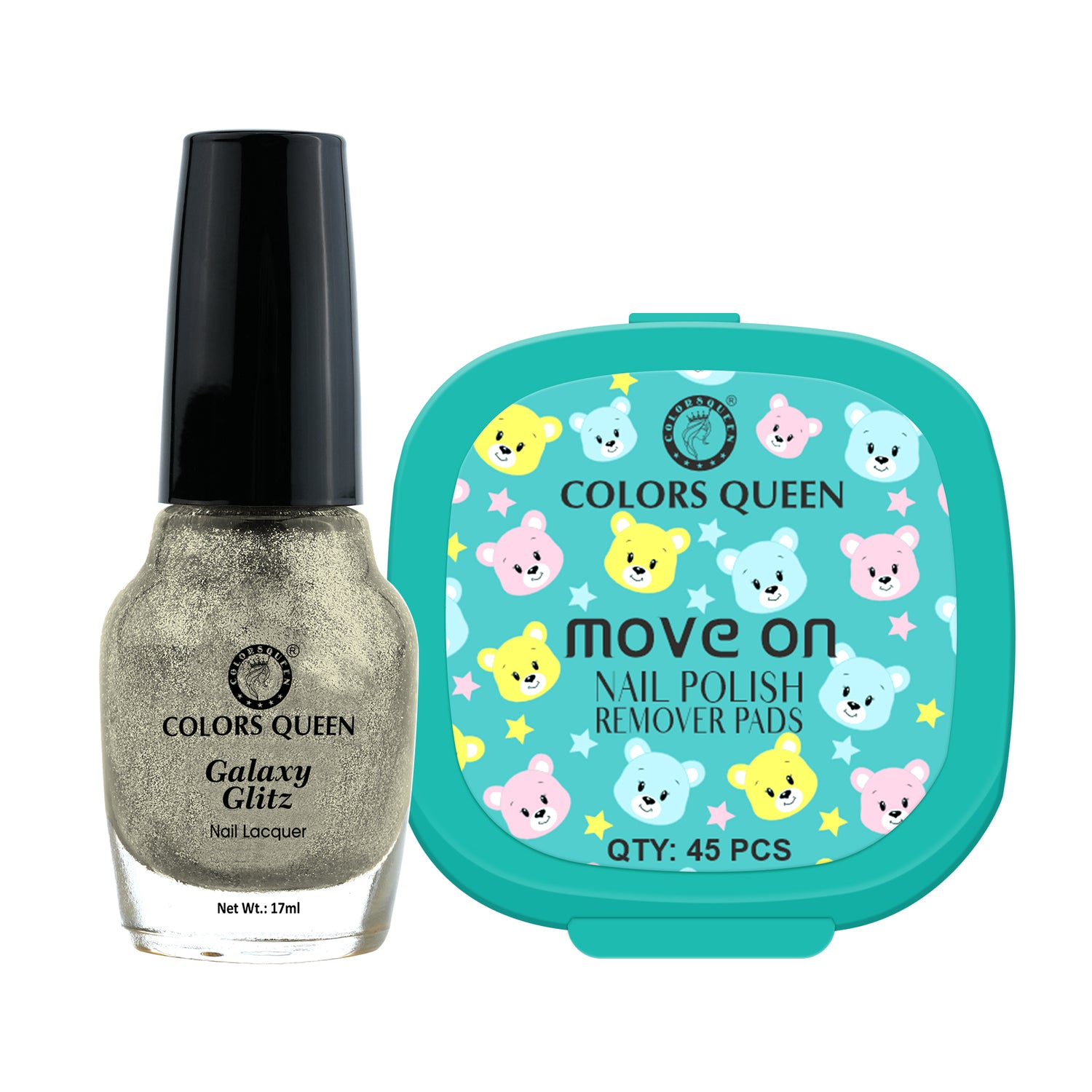 Galaxy Glitz Nail Paint with Removing Pads for Flawless Shine