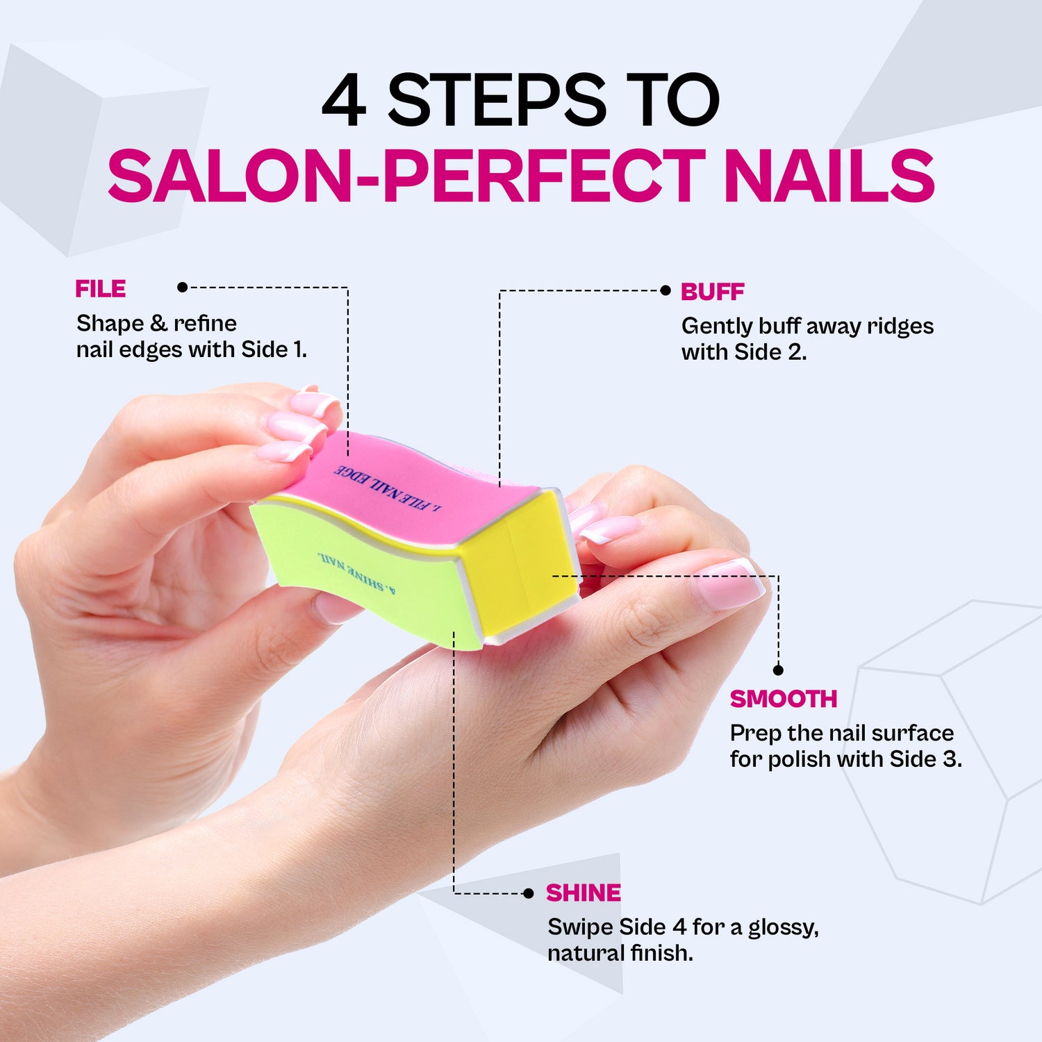 Colors Queen 4 in 1 Nail Buffer