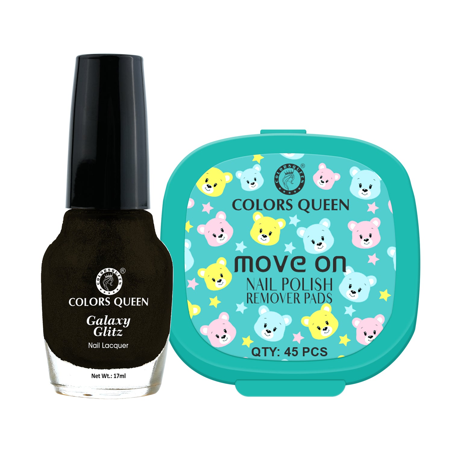 Galaxy Glitz Nail Paint with Removing Pads for Flawless Shine