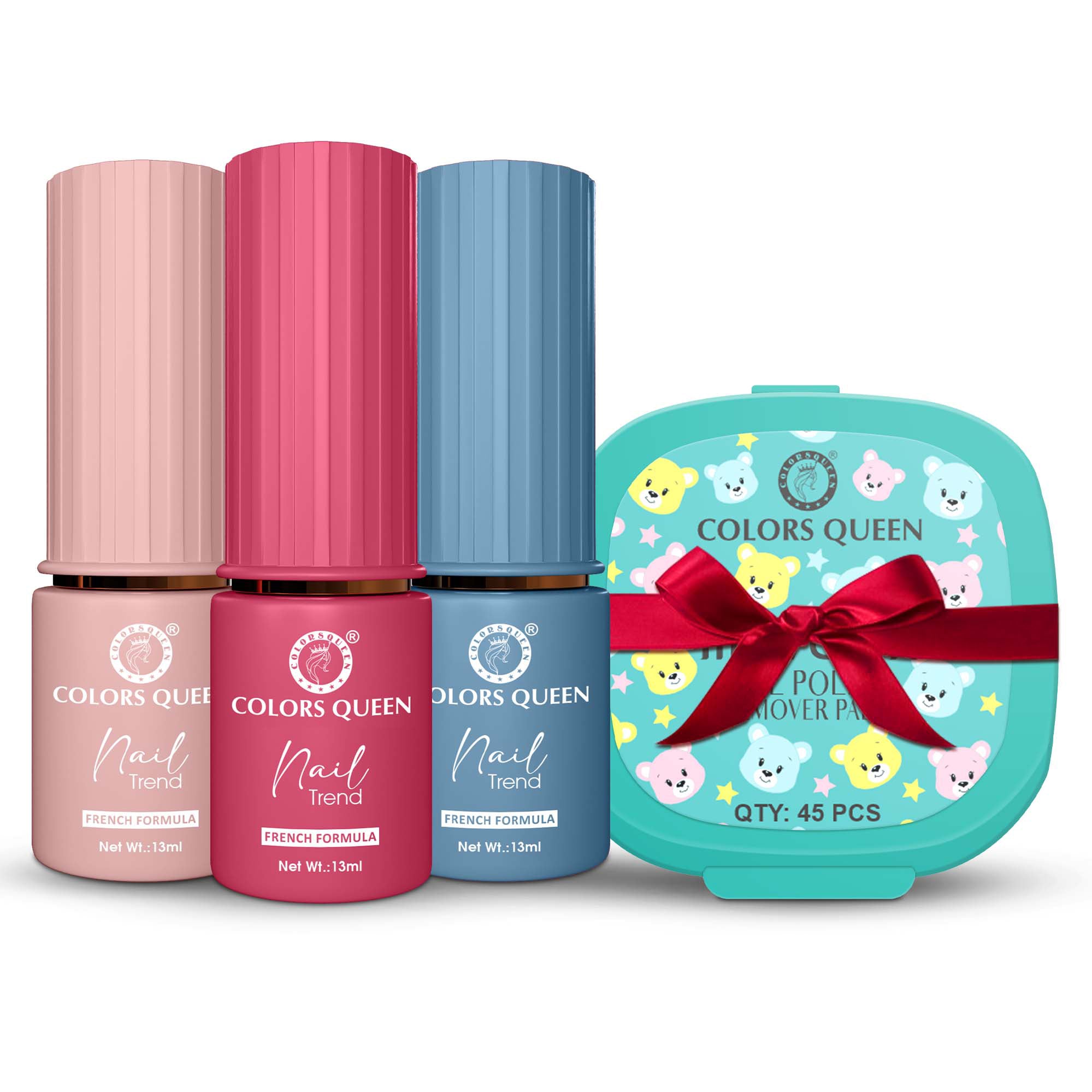 Nail Paint Set of 3 – Free Remover Pads