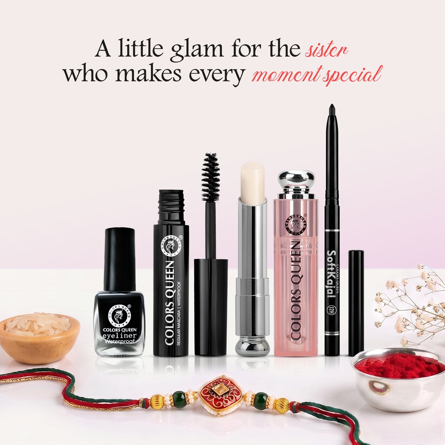 Festive Rakhi Eye &amp; Lip Makeup Kit by Colors Queen