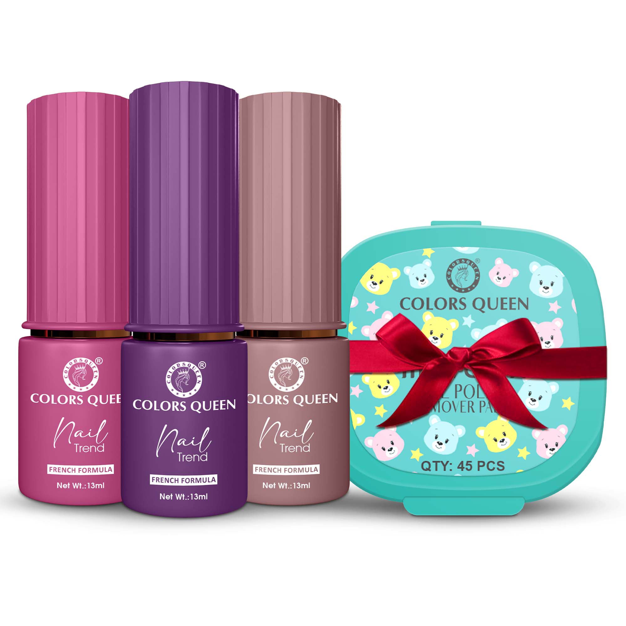 Nail Paint Set of 3 – Free Remover Pads