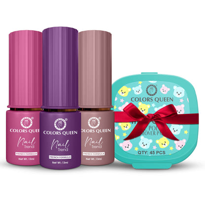 Nail Paint Set of 3 – Free Remover Pads