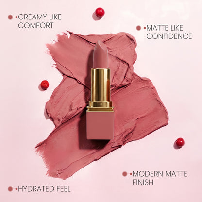 Colors Queen Nudeit Creamy Matte Lipstick – 12 Nude Shades, Waterproof &amp; Long-Lasting