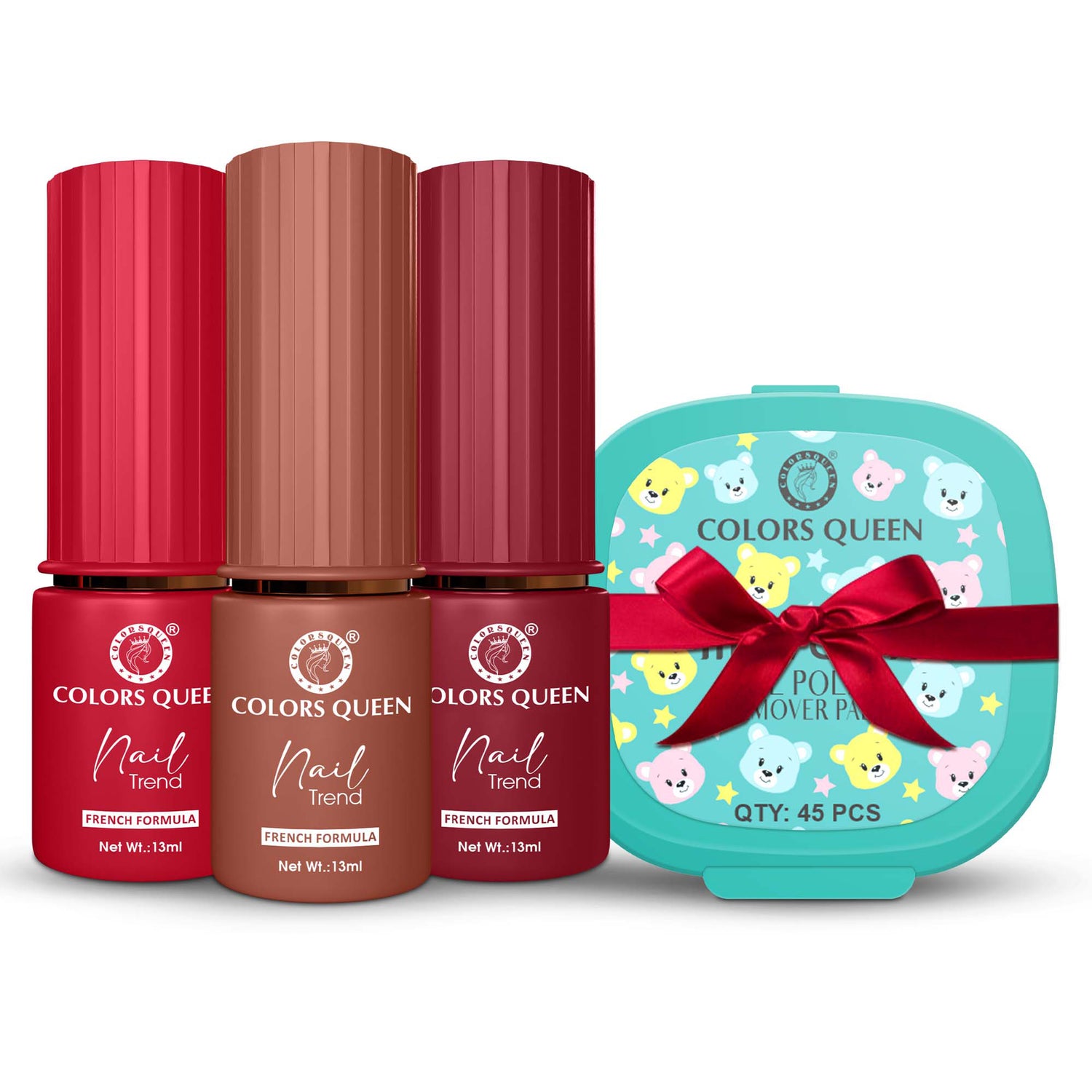 Nail Paint Set of 3 – Free Remover Pads