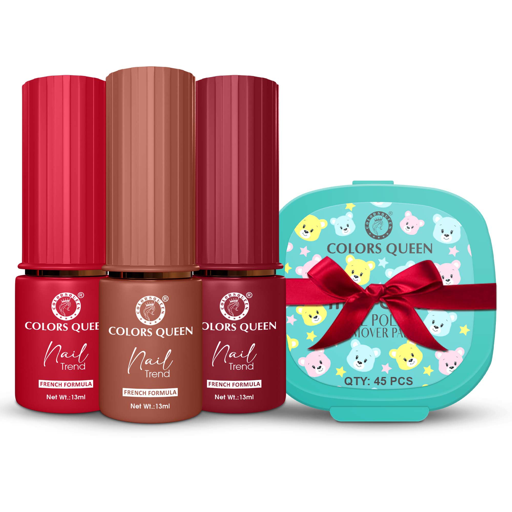 Nail Paint Set of 3 – Free Remover Pads