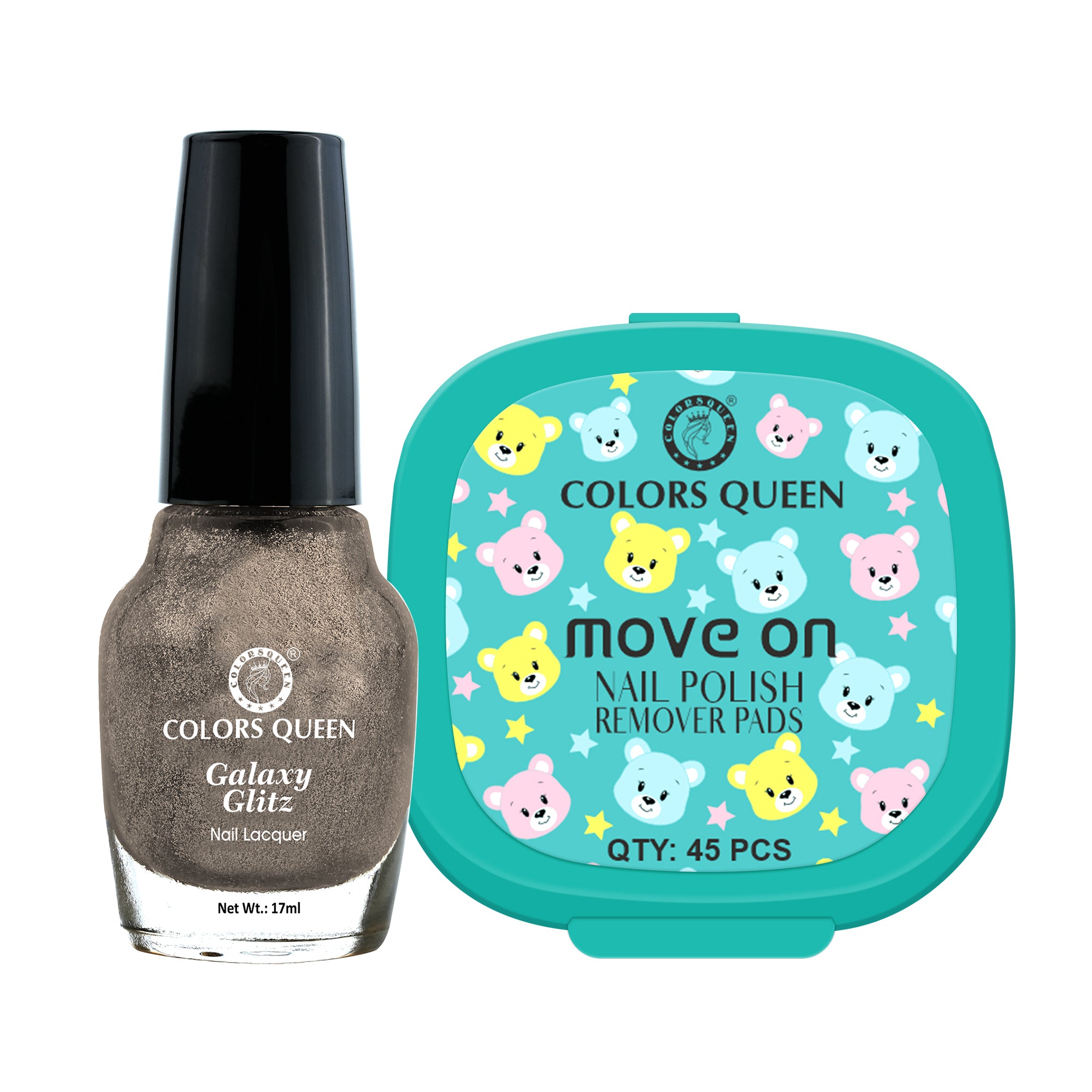 Galaxy Glitz Nail Paint with Removing Pads for Flawless Shine