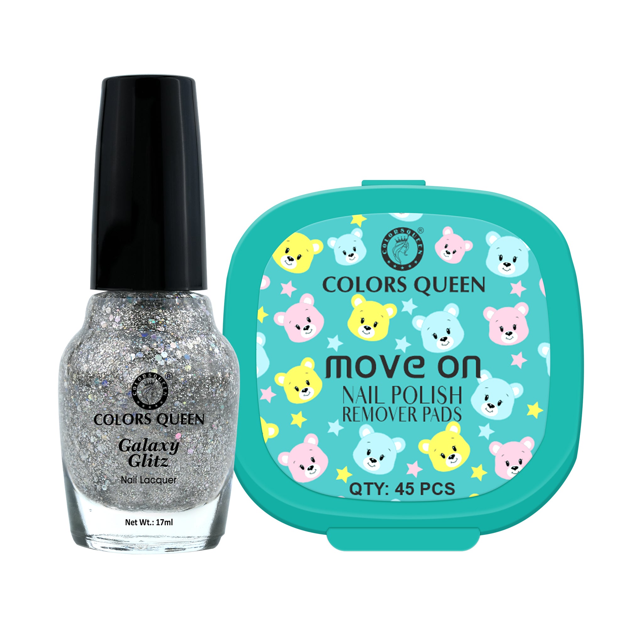 Galaxy Glitz Nail Paint with Removing Pads for Flawless Shine