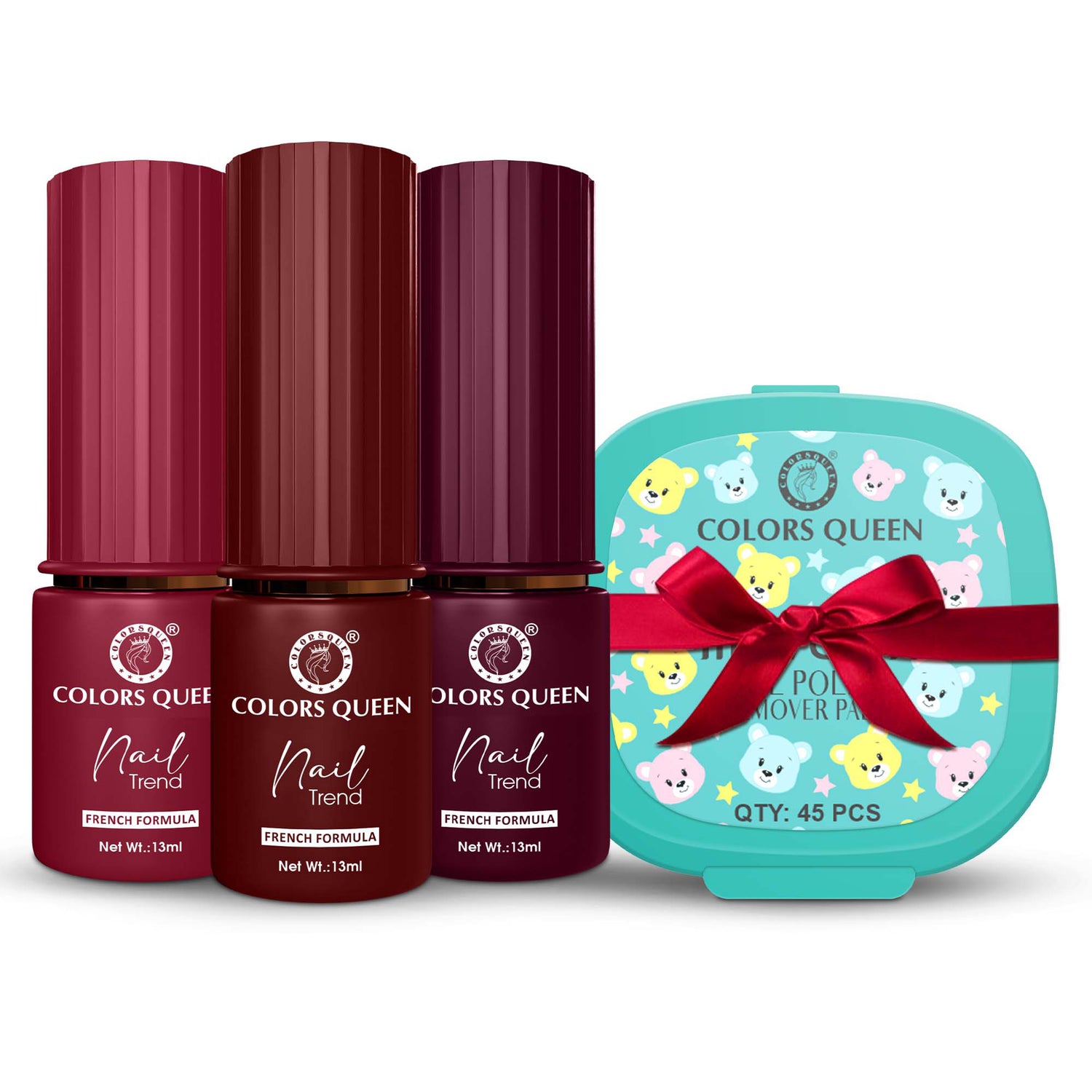 Nail Paint Set of 3 – Free Remover Pads