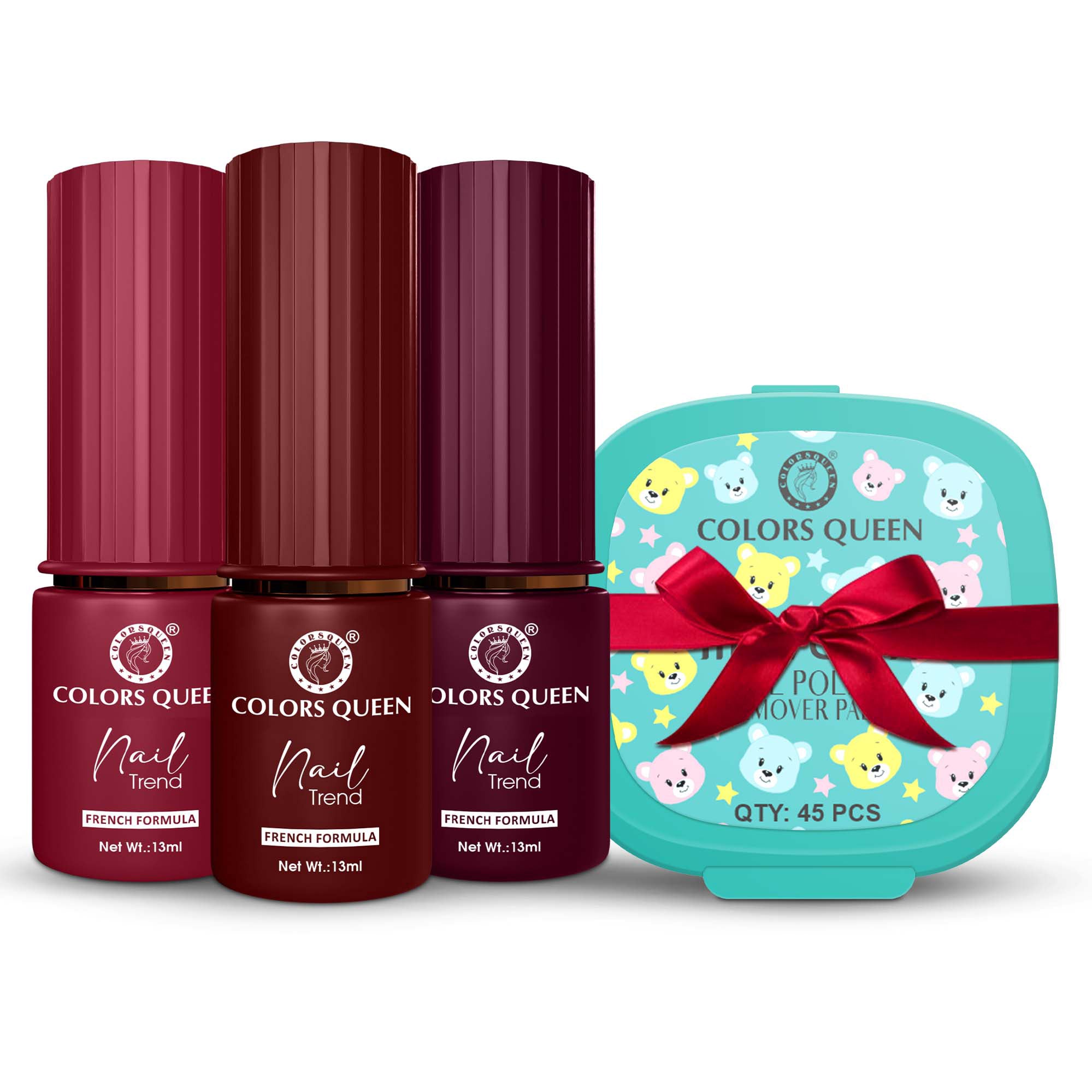 Nail Paint Set of 3 – Free Remover Pads