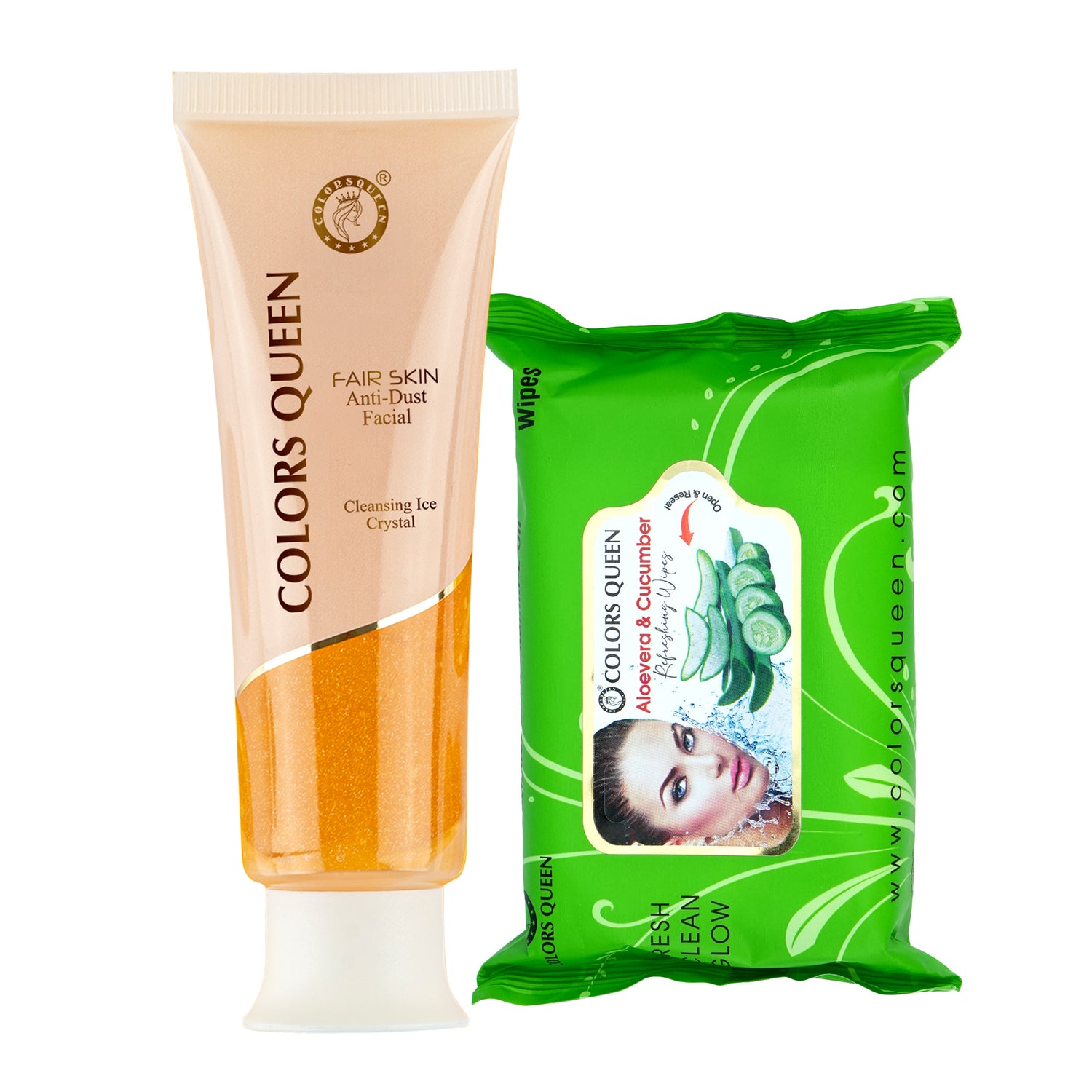 Deep Cleansing Anti-Dust Facial Cleanser &amp; Wet Wipes Combo Set