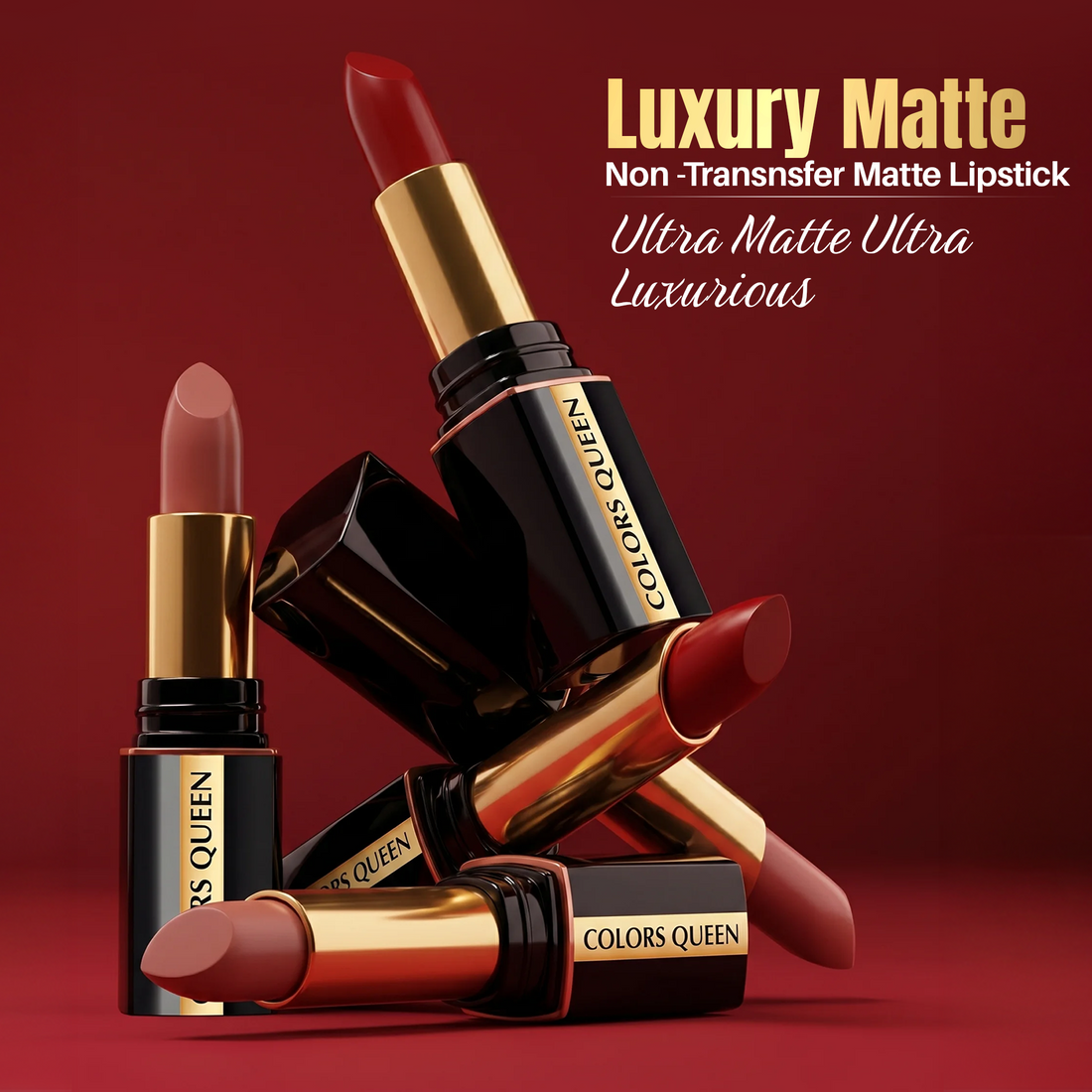 Luxury Matte Non-Transfer Lipstick – Waterproof &amp; Bold