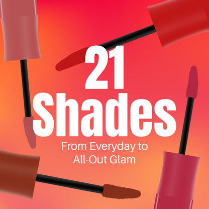 Totally Matte Non-Transfer Lipstick – 21 Hydrating Shades