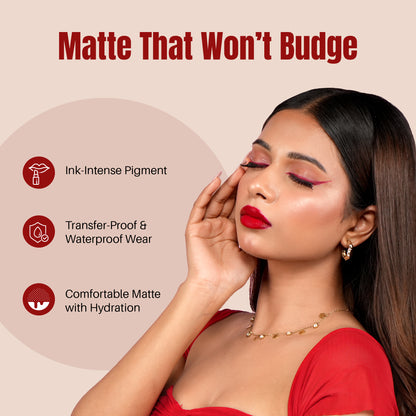 Luxury Matte Non-Transfer Lipstick – Waterproof &amp; Bold