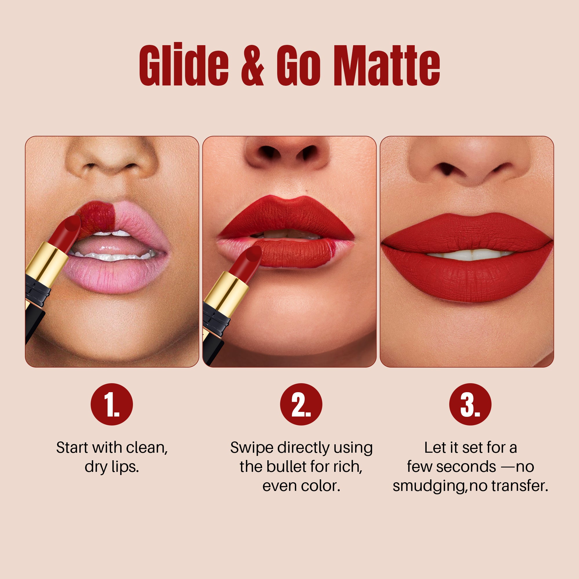 Luxury Matte Non-Transfer Lipstick – Waterproof &amp; Bold