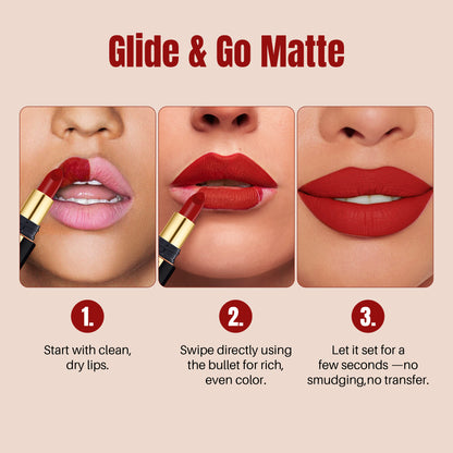 Luxury Matte Non-Transfer Lipstick – Waterproof &amp; Bold