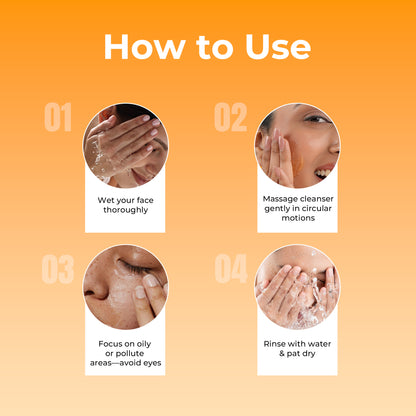 Anti Dust Facial Cleanser With Wet Wipes Free | 50 Gram