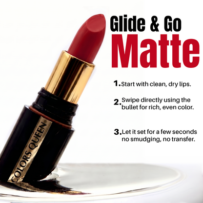 Luxury Matte Non-Transfer Lipstick – Waterproof &amp; Bold