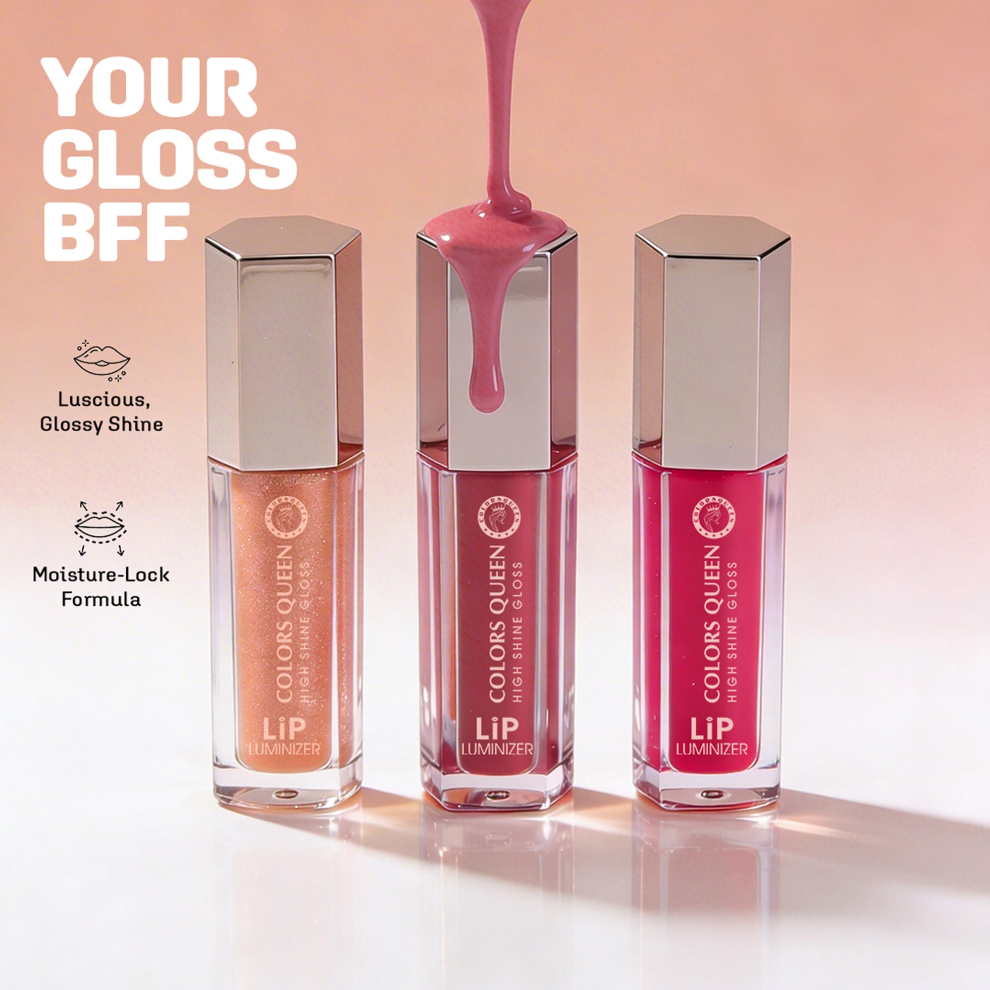 Colors Queen Lip Luminizer Gloss for Shiny, Hydrated &amp; Plump Lips