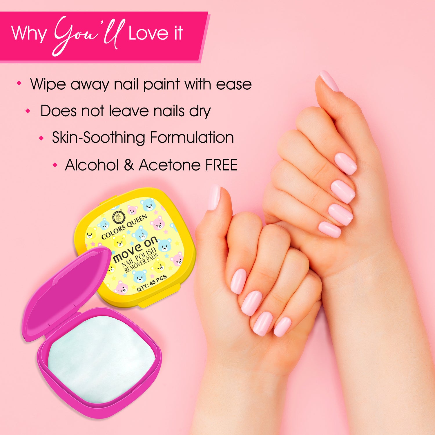 Trend Nail Paint &amp; Polish Remover Pads Combo -  Your Complete Nail Kit
