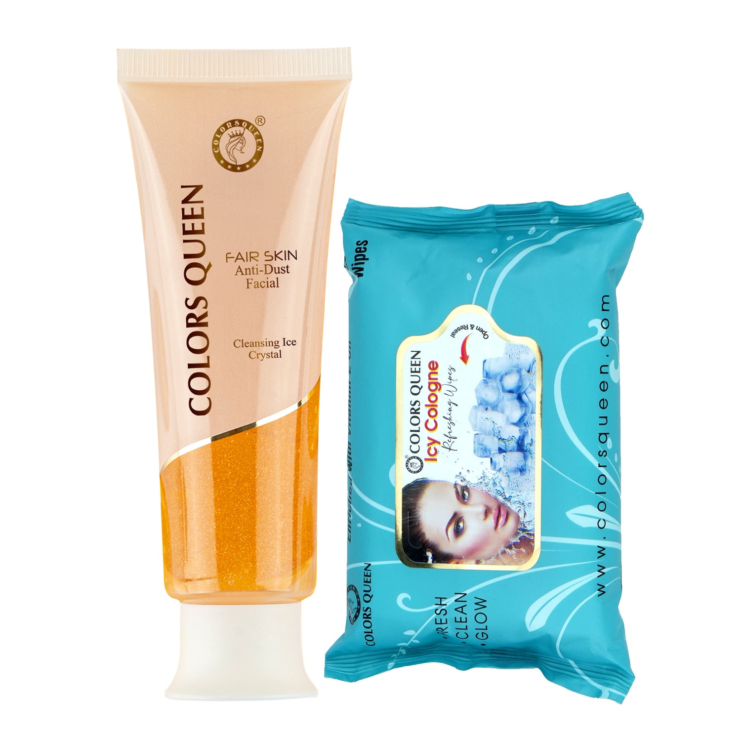 Deep Cleansing Anti-Dust Facial Cleanser &amp; Wet Wipes Combo Set