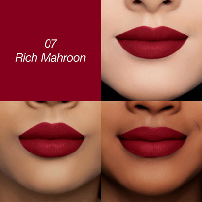 Lippie Creamy Matte Lipstick - Smooth Swipe On, Soft Lips All Day